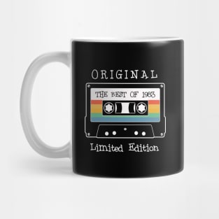 retro audio cassette with birthday date t-shirt Mug